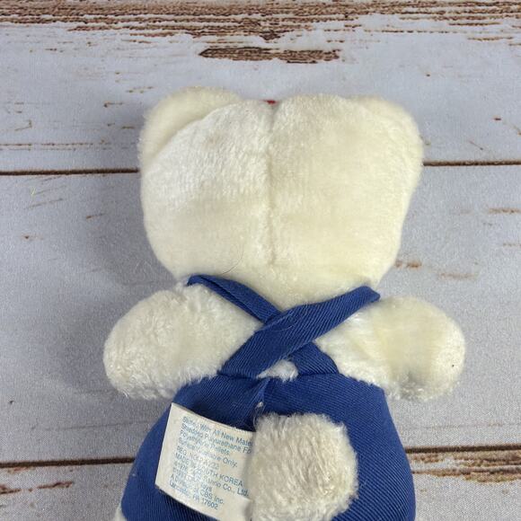 Vintage 1983 Hello Kitty 6" Plush Blue Overalls Child Guidance Sanrio - Rare! - Picture 3 of 7